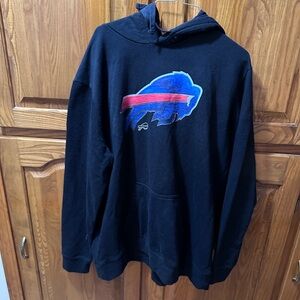 Mens 2XL Buffalo‎ Bills Black Hoodie with Logo NWOT